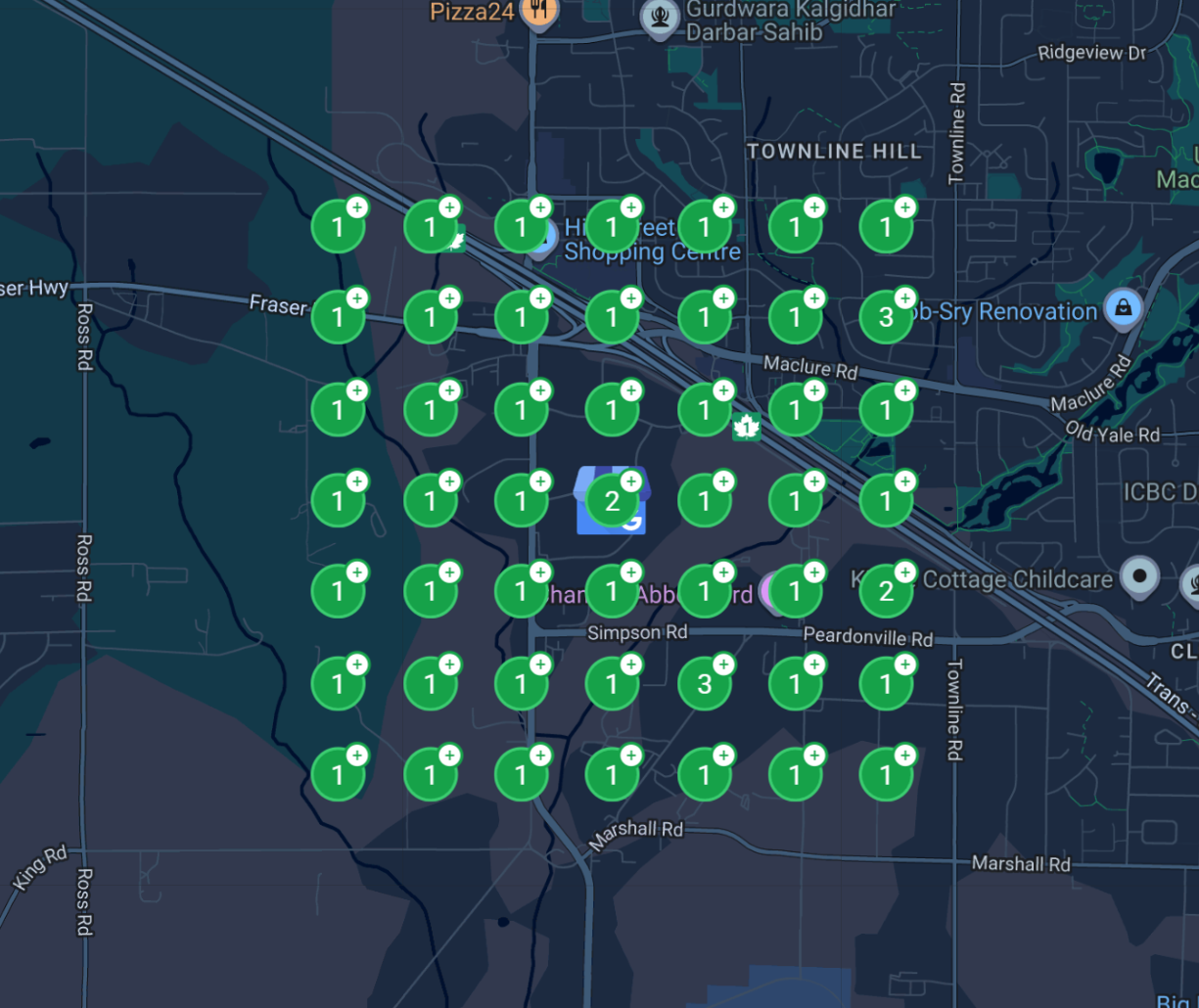 Map Grid Report Sample